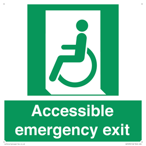 Accessible emergency exit (left)